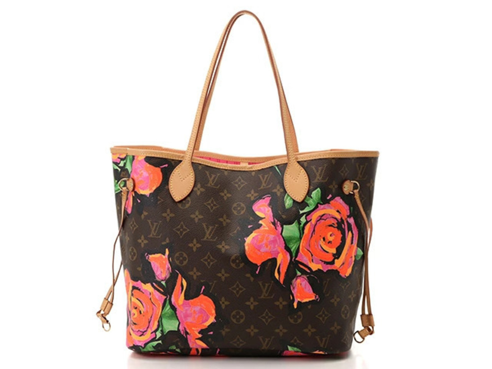 LOUIS VUITTON Neverfull Monogram Rose Flower Floral Pink